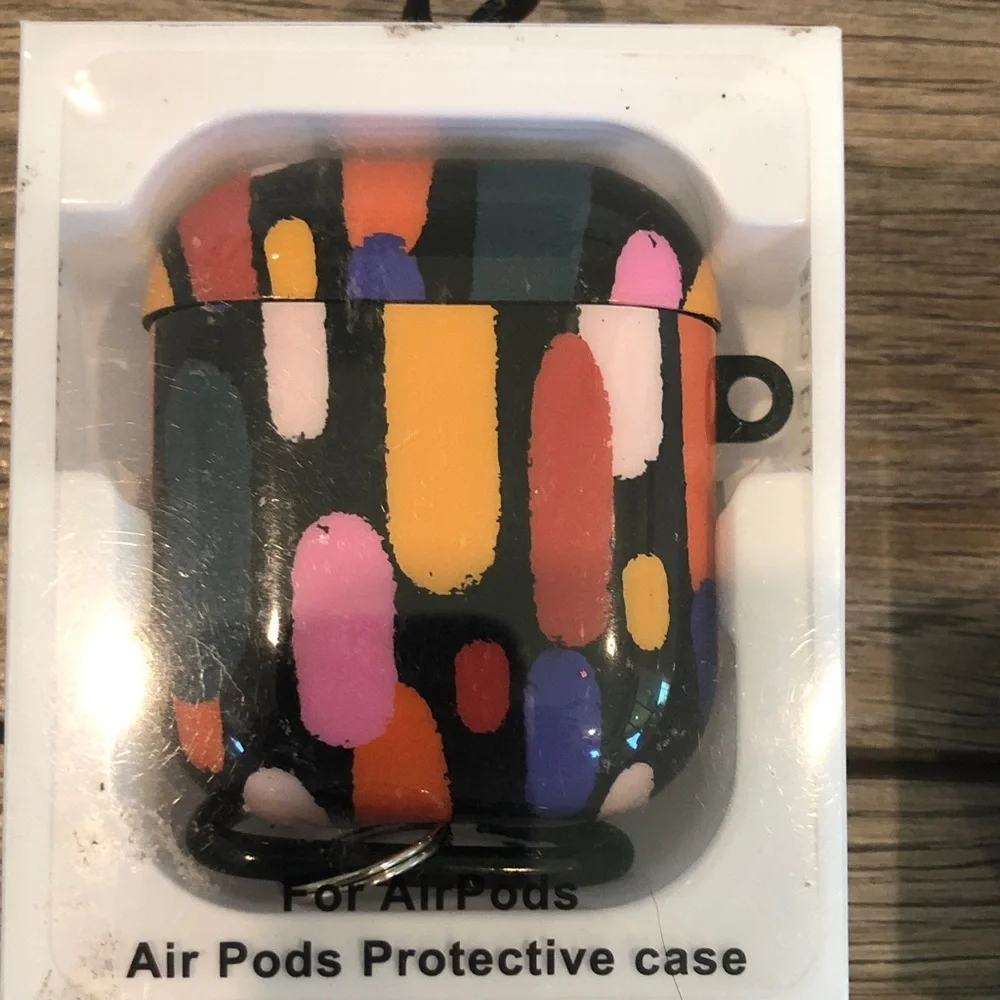 Stylish AirPods Protective Case with carabiner